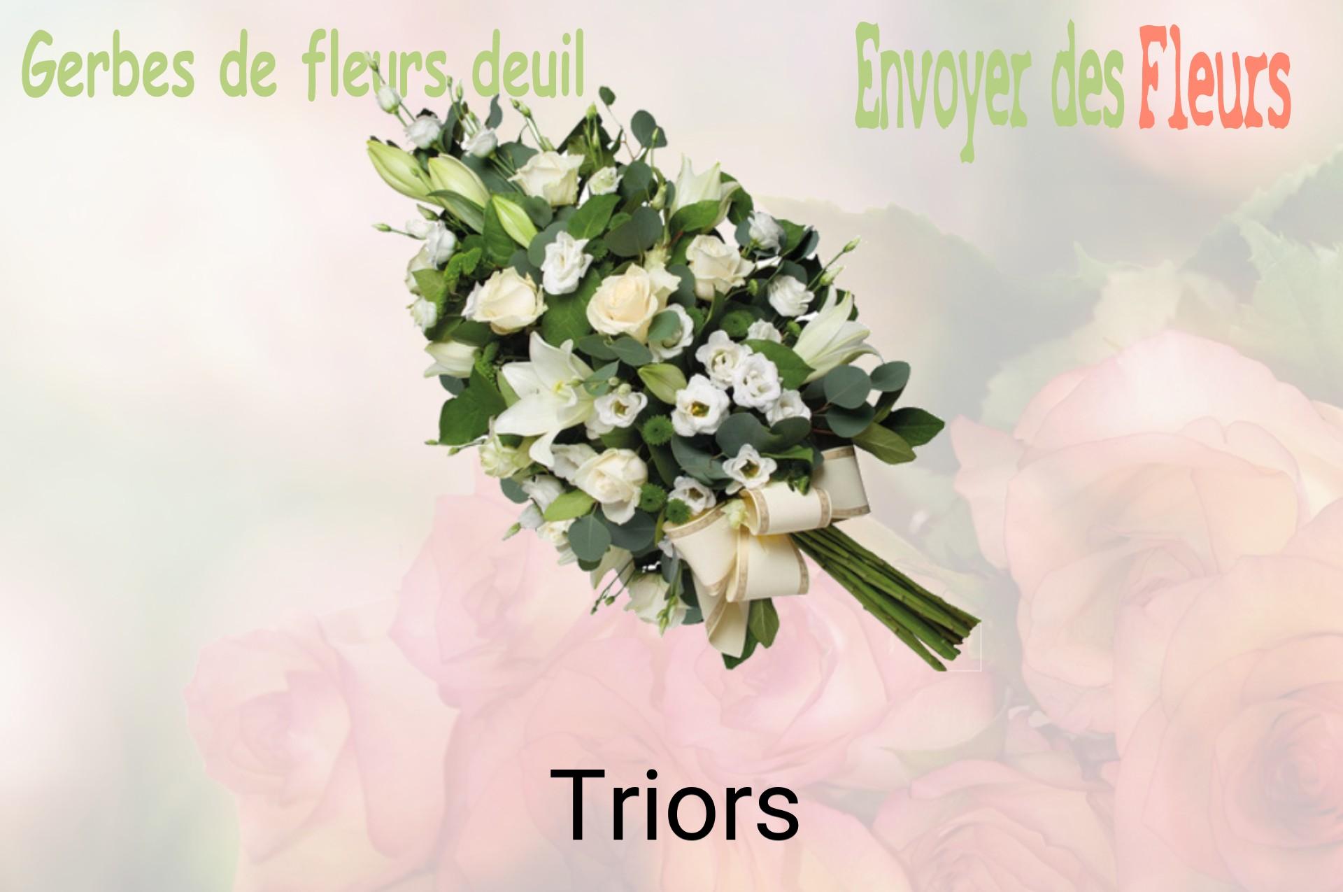 Gerbe de fleurs de deuil livrée à Triors